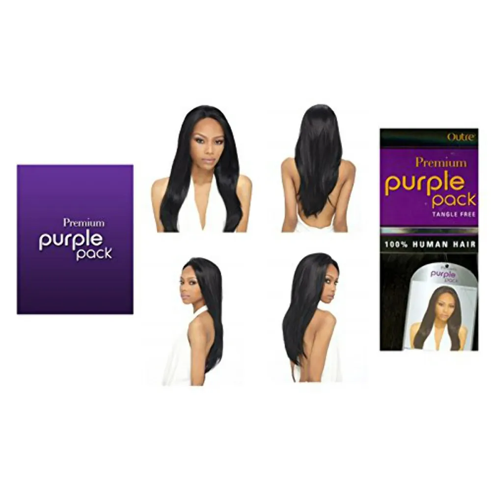Outre Premium Purple Pack Yaki 100% Human Hair - 14" - Image 5