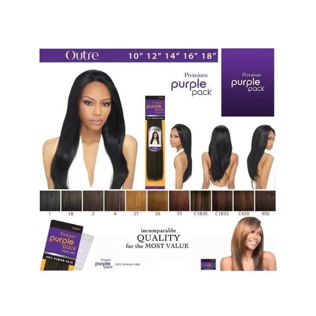 Outre Premium Purple Pack Yaki 100% Human Hair - 16" - Image 5