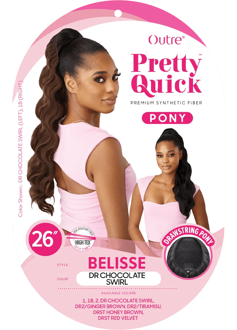 Outre Pretty Quick Drawstring Ponytail – Belisse - Image 6