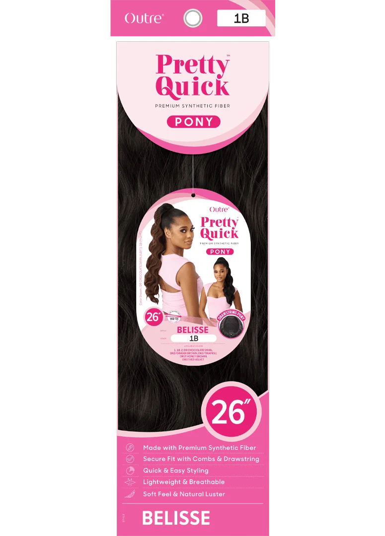 Outre Pretty Quick Drawstring Ponytail – Belisse - Image 7