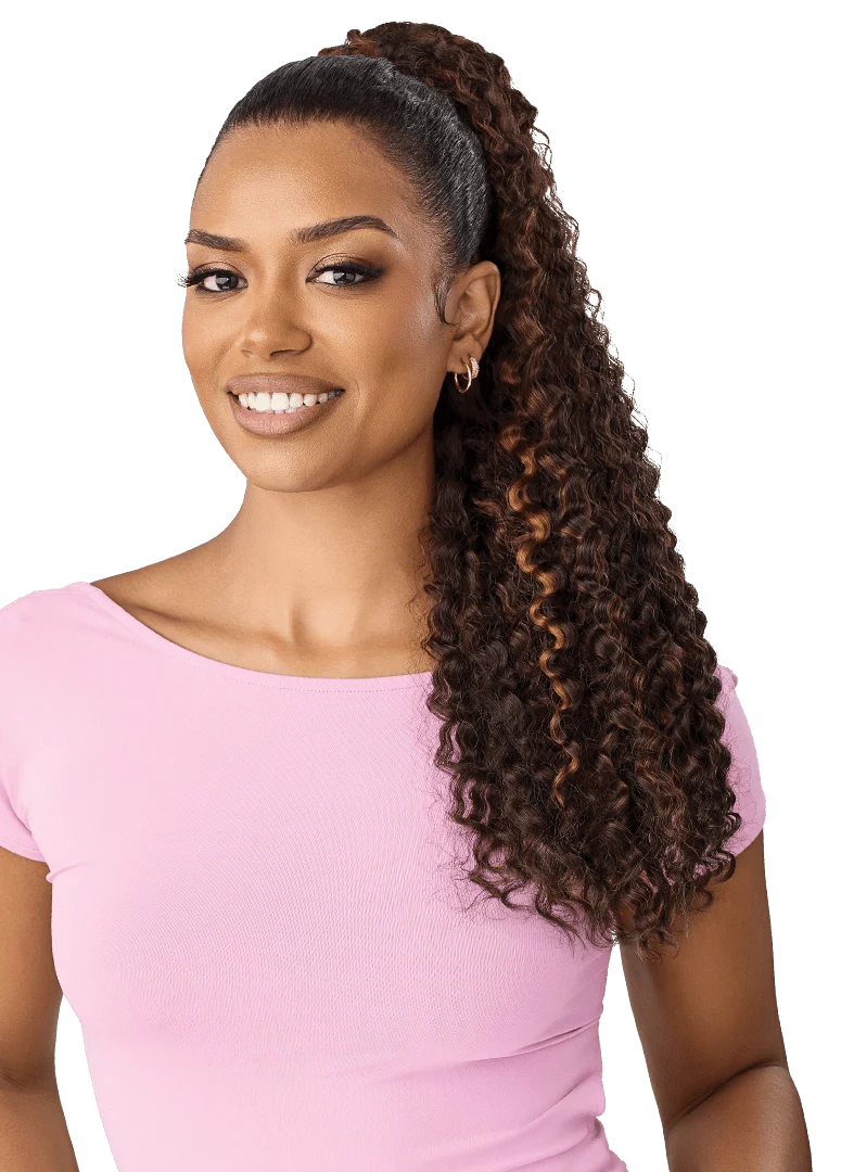 Outre Pretty Quick Drawstring Ponytail – Lilla - Image 3
