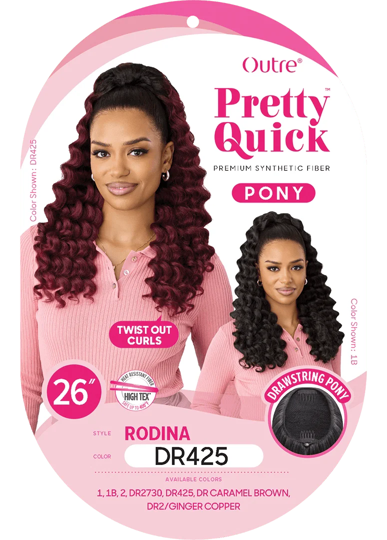 Outre Pretty Quick Drawstring Ponytail – Rodina - Image 6