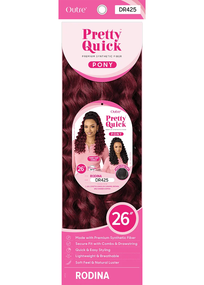 Outre Pretty Quick Drawstring Ponytail – Rodina - Image 7