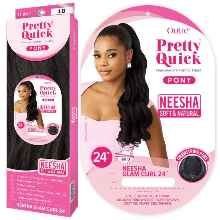Outre Pretty Quick Neesha Drawstring Ponytail – Neesha Glam Curl 24” - Image 3
