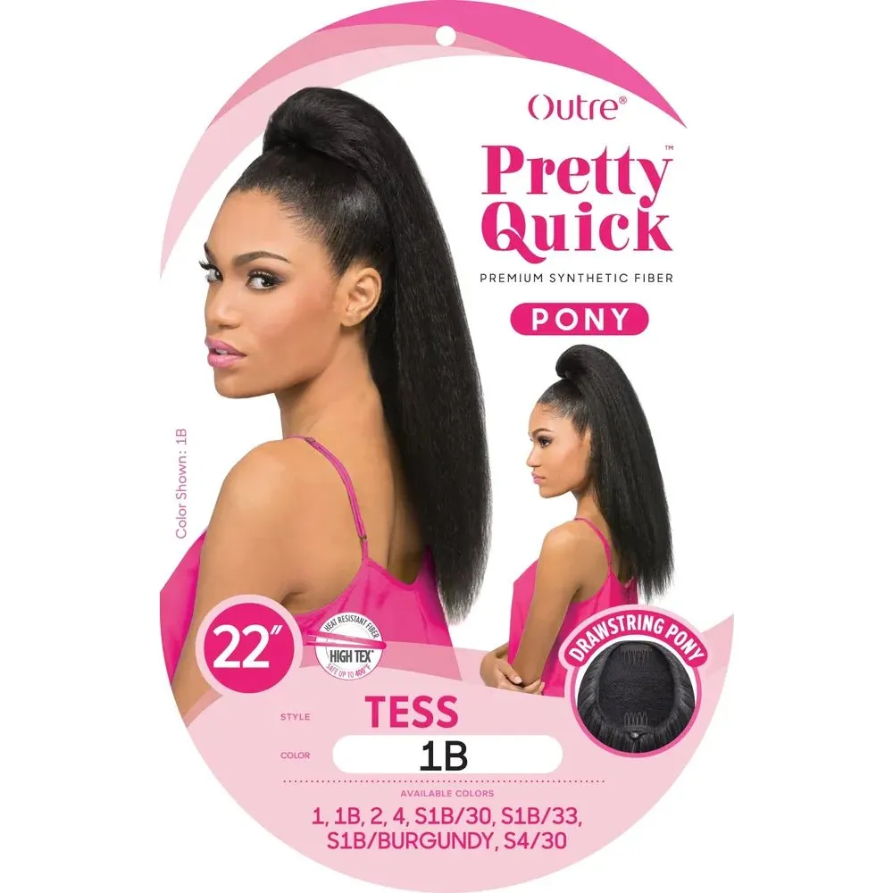 Outre Pretty Quick Premium Synthetic Drawstring Ponytail - Tess - Image 3