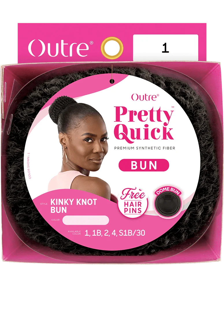 Outre Pretty Quick Synthetic Bun - Kinky Knot Bun - Image 5