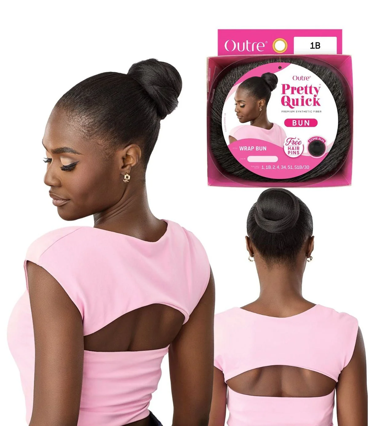 Outre Pretty Quick Synthetic Bun - Wrap Bun