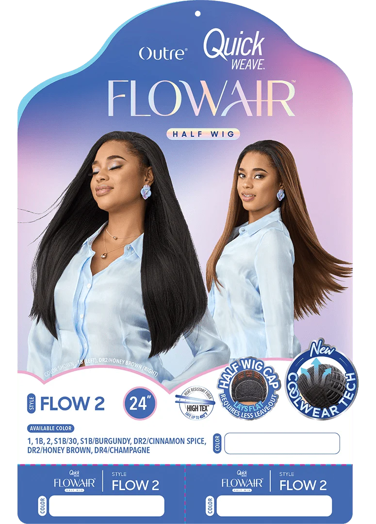 Outre Quick Weave Flowair Synthetic Half Wig – Flow 2 - Image 5