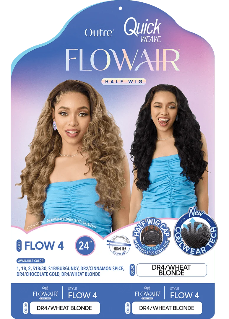 Outre Quick Weave Flowair Synthetic Half Wig – Flow 4 - Image 9