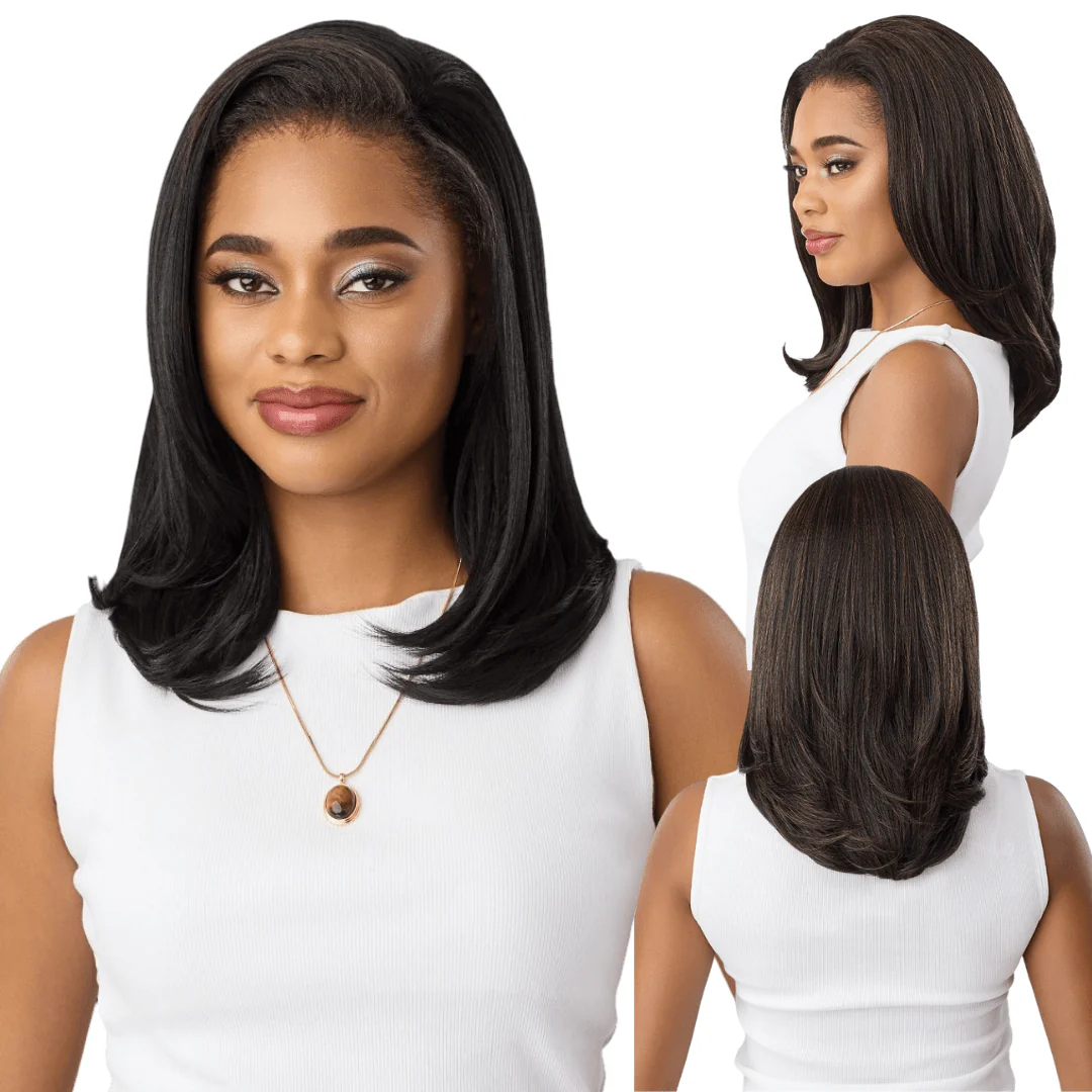 Outre Quick Weave Synthetic Half Wig – Eliette