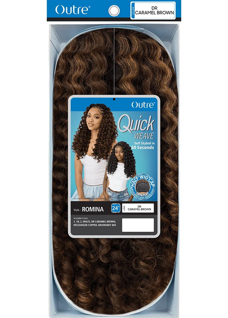 Outre Quick Weave Synthetic Half Wig – Romina - Image 6