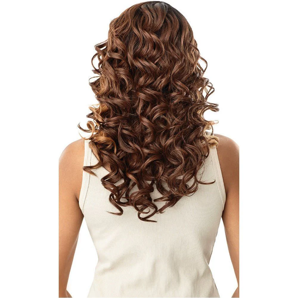 Outre Sleeklay Part Deep C Part Synthetic Lace Front Wig - Emeralda - Image 5