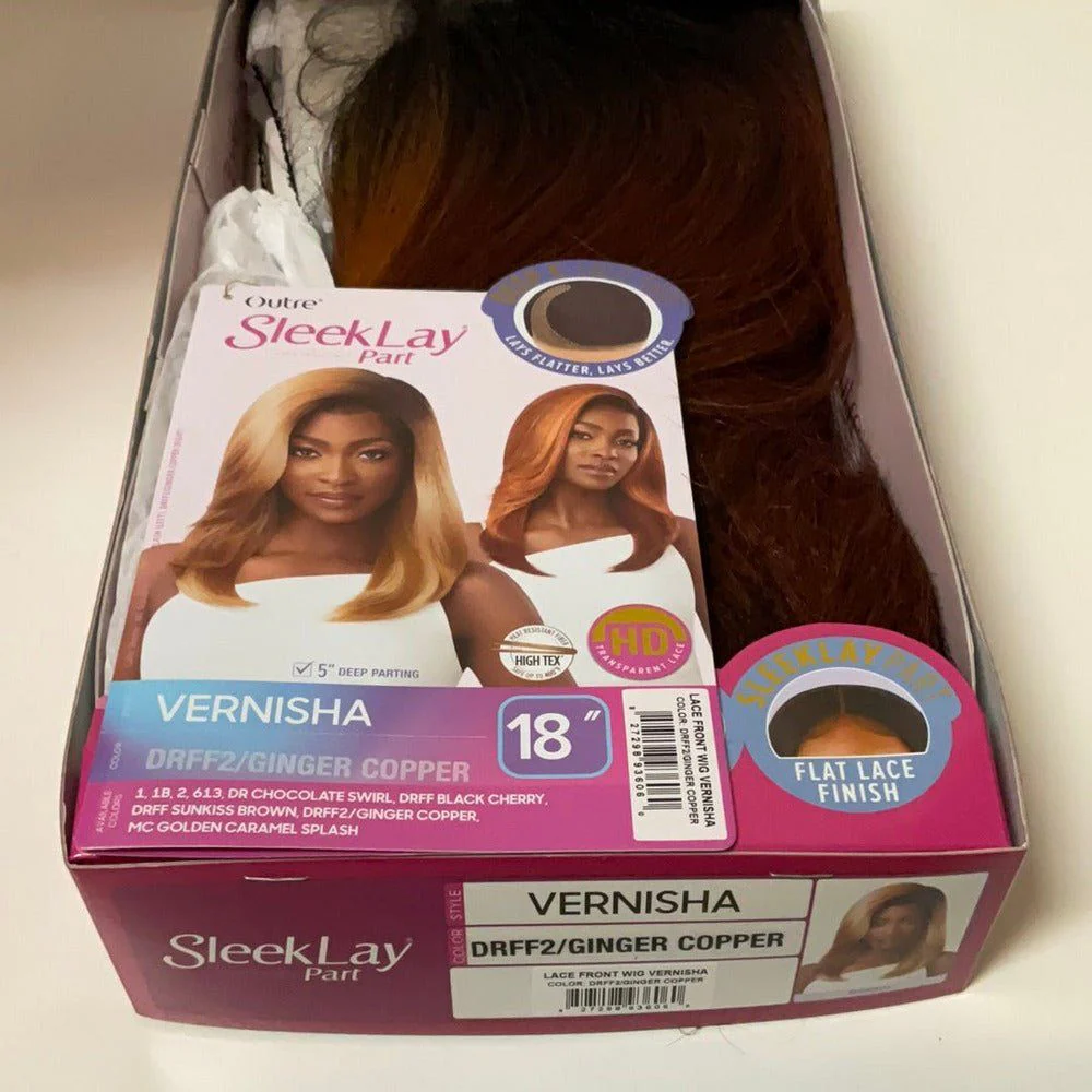 Outre SleekLay Part Synthetic Deep C Lace Wig - Vernisha - Image 16