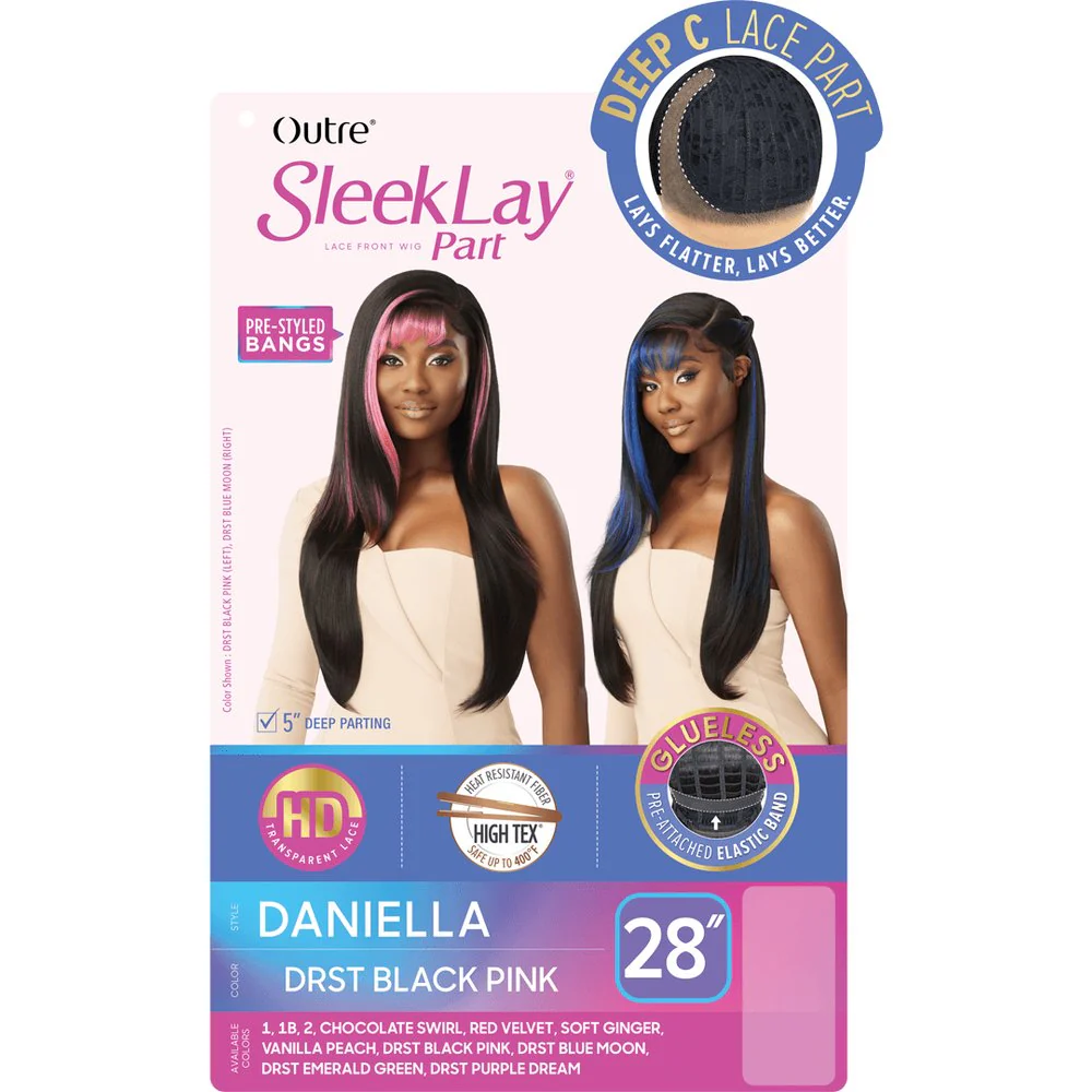 Outre SleekLay Part Synthetic HD Lace Front Wig - Daniella - Image 7