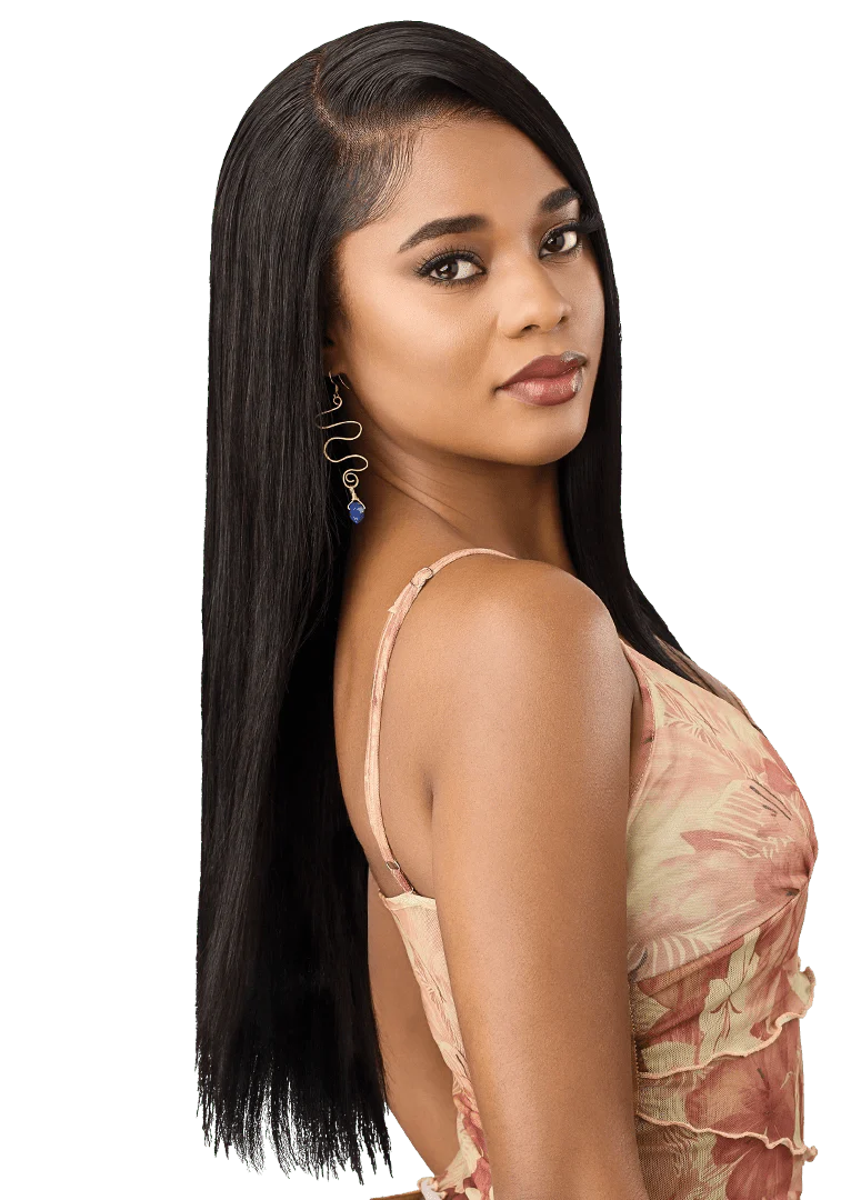 Outre Sugar Punch 13x5 Lace Frontal 100% Unprocessed Human Hair Wig - HH-Remy Straight 24” - Image 6