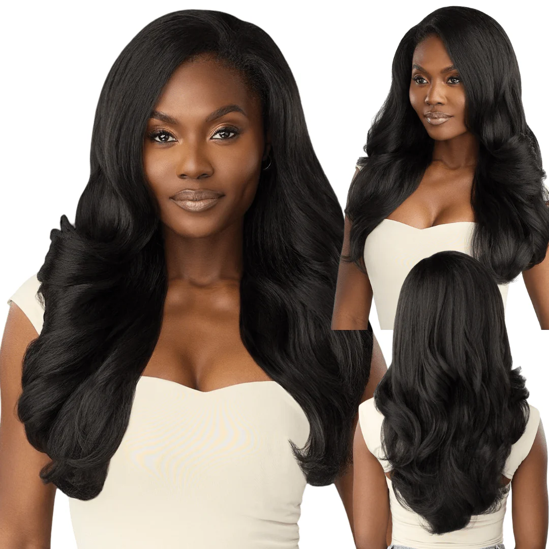 Outre Synthetic Hair Half Wig Quick Weave – Dominican Blowout Waves
