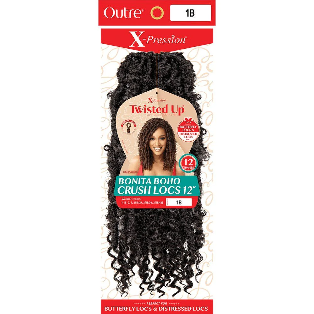 Outre Twisted Up Synthetic Crochet - Bonita Boho Crush Locs 12" - Image 3