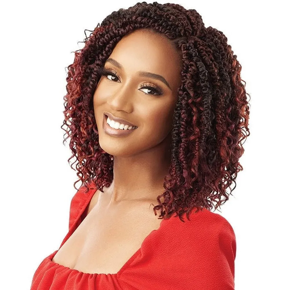Outre X‑Pression Synthetic Crochet Hair – 2X Boho Wavy Bomb Twist 10″ - Image 2