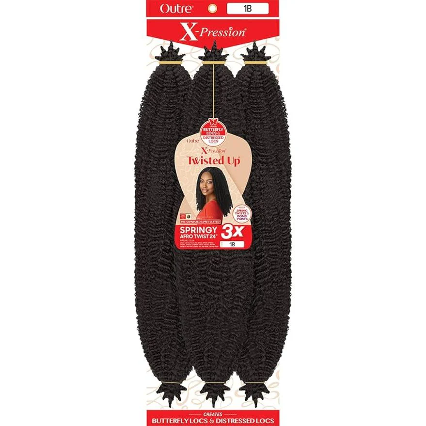 Outre X-Pression Twisted Up 3X Springy Afro Twist - 24"