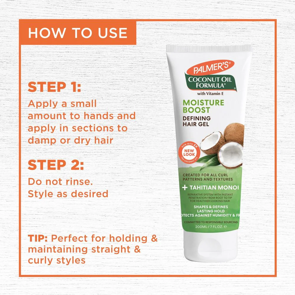 Palmer’s Coconut Oil Curl Cream & Defining Gel – 7oz - Image 8