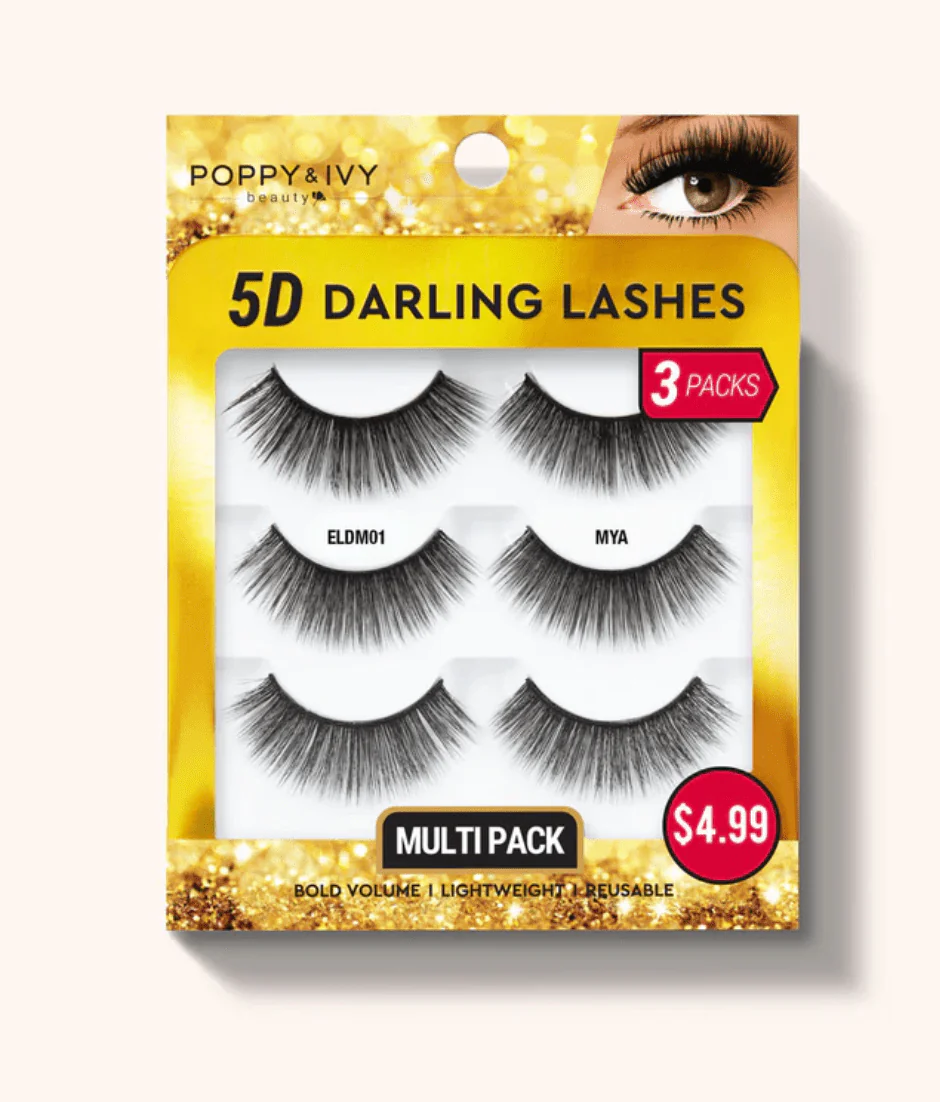 Poppy & Ivy 5D Darling Lashes - 3 Pairs