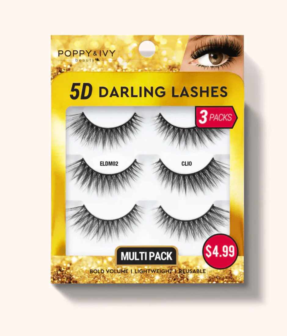 Poppy & Ivy 5D Darling Lashes - 3 Pairs - Image 2