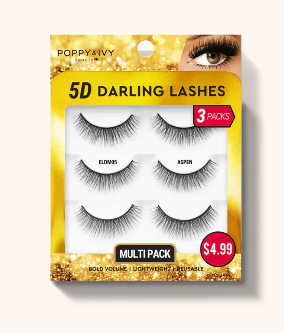 Poppy & Ivy 5D Darling Lashes - 3 Pairs - Image 5