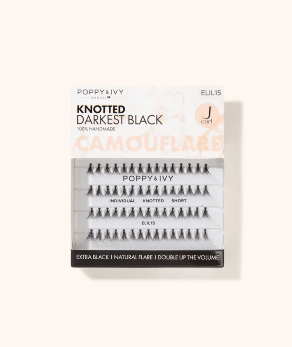 Poppy & Ivy Camouflage Knotted Individual & Trio Lashes