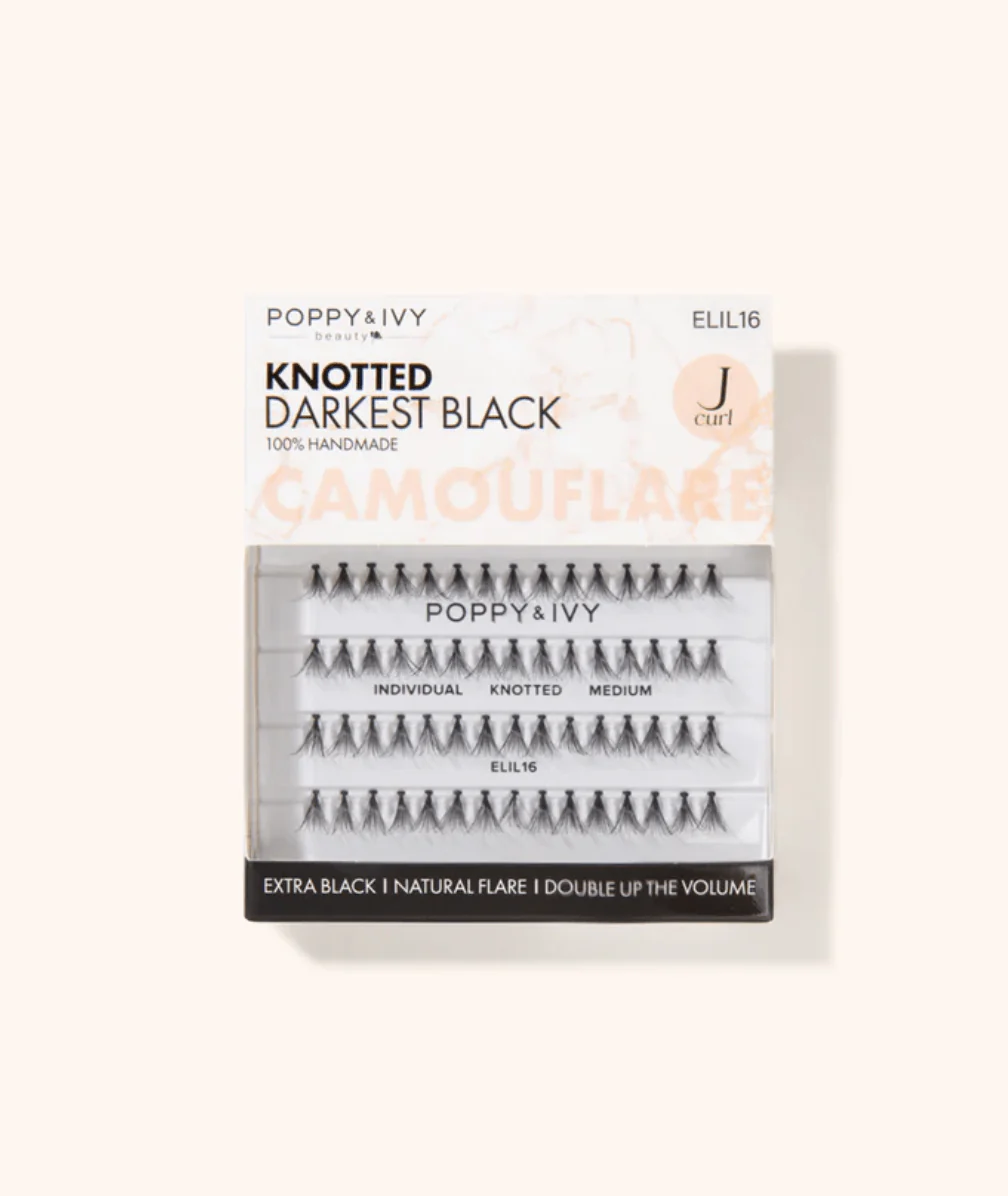 Poppy & Ivy Camouflage Knotted Individual & Trio Lashes - Image 2