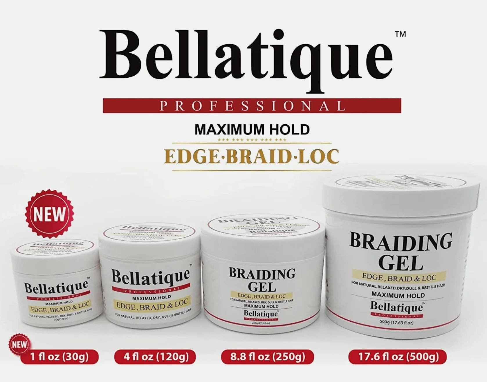 Bellatique Professional Braiding Gel Maximum Hold