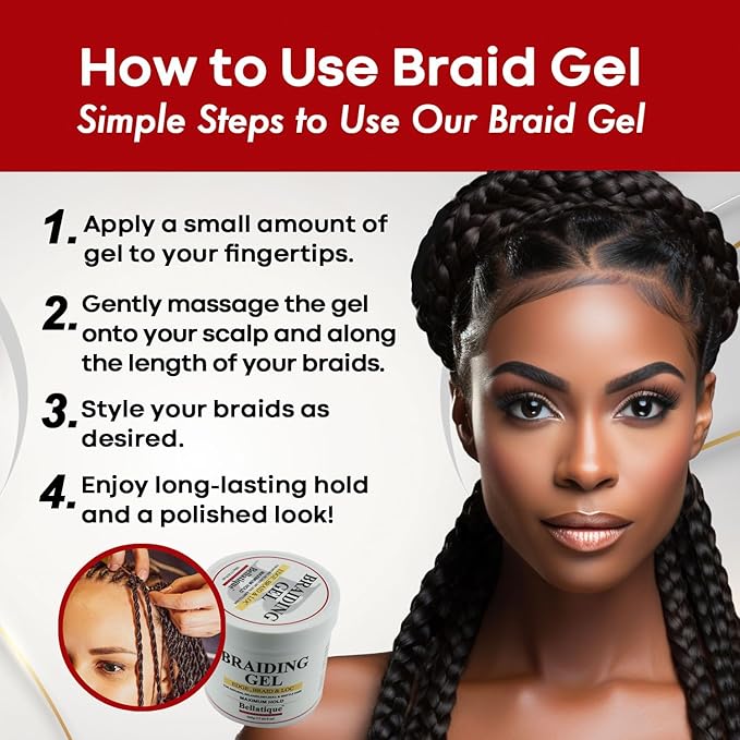 Bellatique Professional Braiding Gel Maximum Hold - Image 11