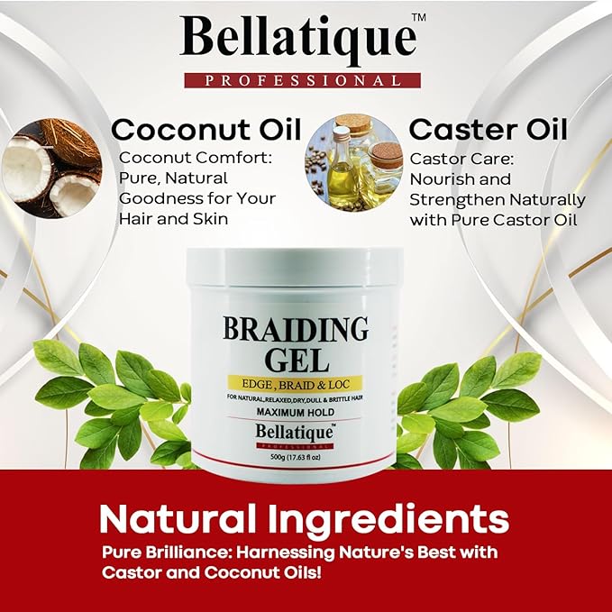 Bellatique Professional Braiding Gel Maximum Hold - Image 9