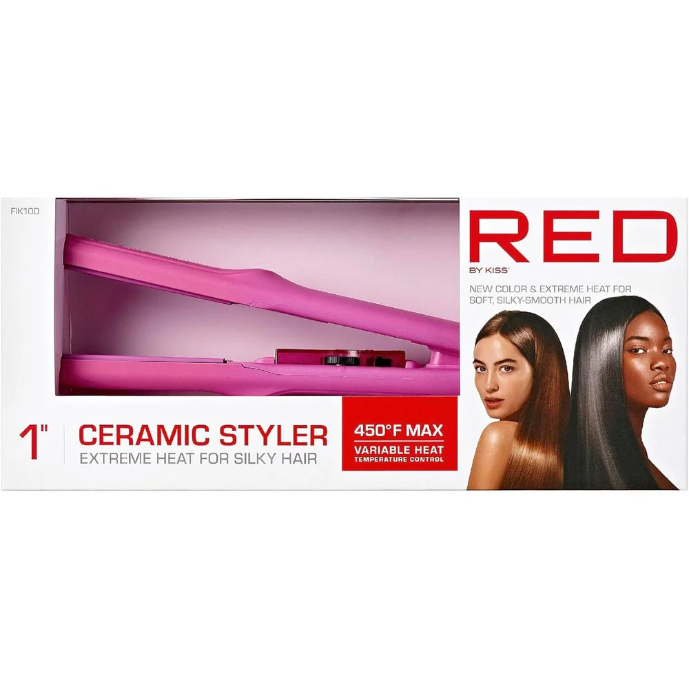 RED 1" Color Flat Iron –  Hair Straightener