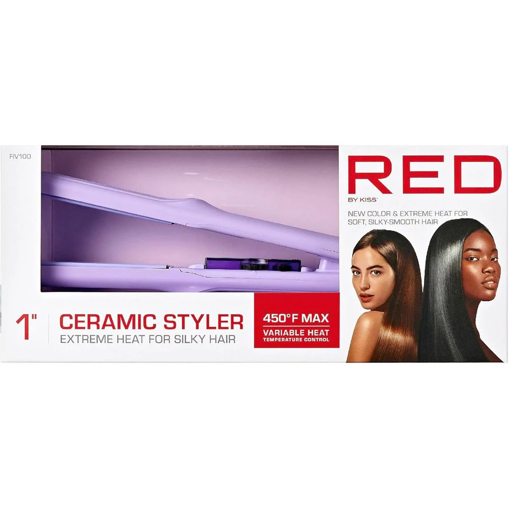 RED 1" Color Flat Iron –  Hair Straightener - Image 6
