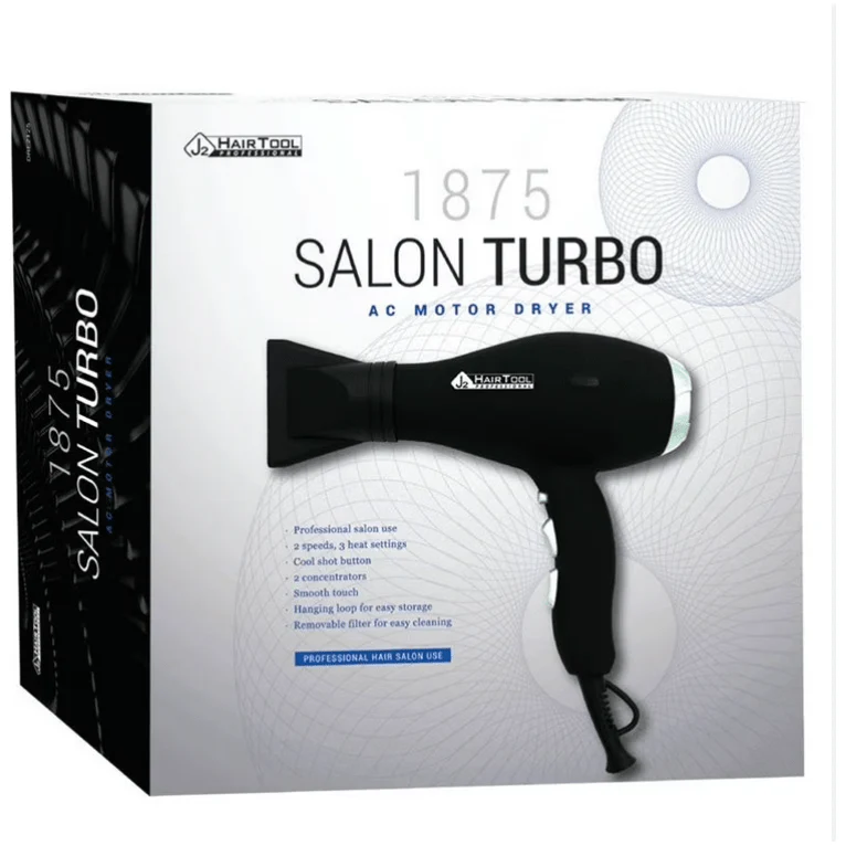 J2 Hair Tool 1875W Salon Turbo AC Motor Dryer