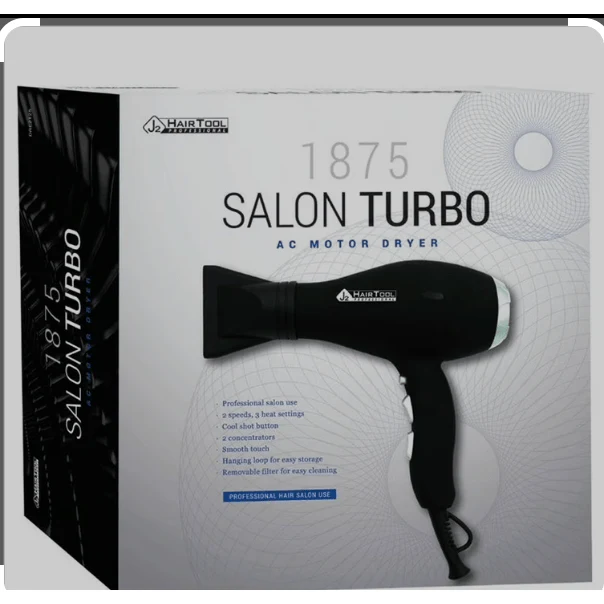 J2 Hair Tool 1875W Salon Turbo AC Motor Dryer - Image 2