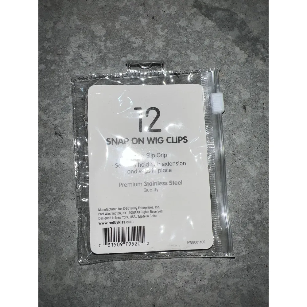 Red by Kiss 12 Pcs Snap-On Wig Clips - Small - Image 3