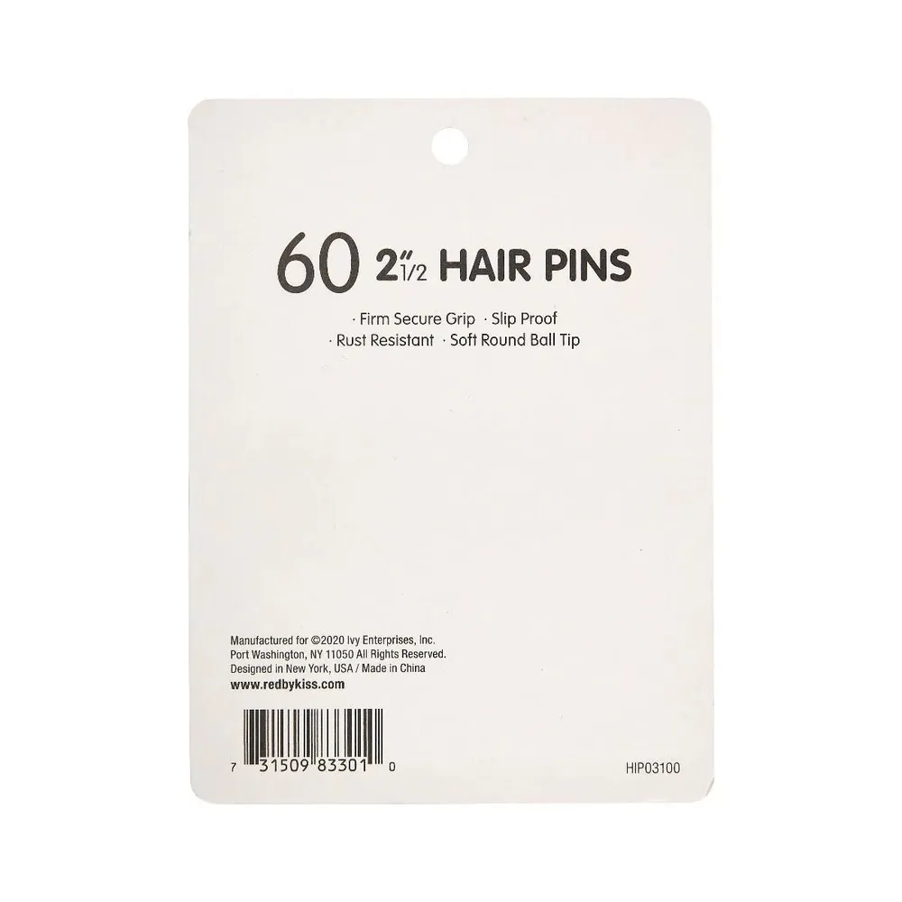 Red by Kiss 60 Pcs Hair Pins – 2½" - Image 3