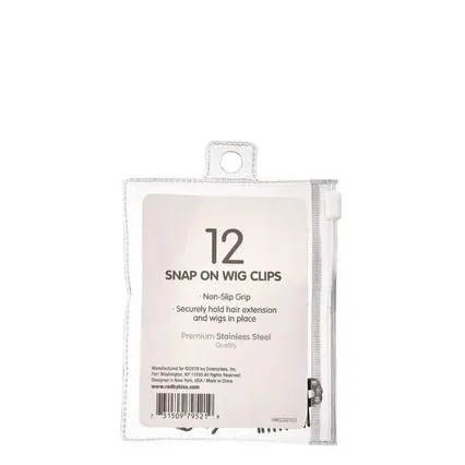 Red by Kiss 12 Pcs Snap-On Wig Clips – Large - Image 4