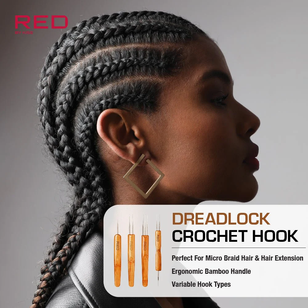 Red by Kiss 3 Hook Crochet Needle – 0.75 mm - Image 4