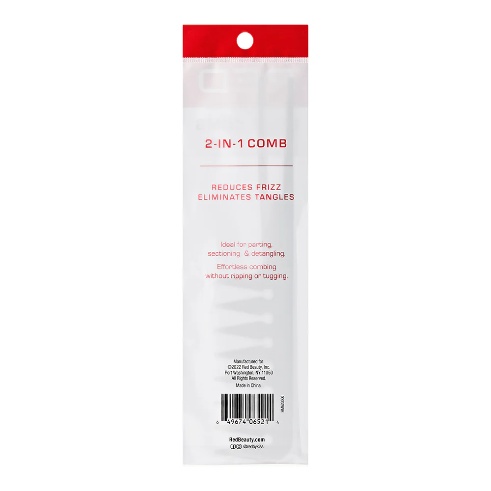 Red by Kiss 2-in-1 Comb – Detangling HM62 - Image 3