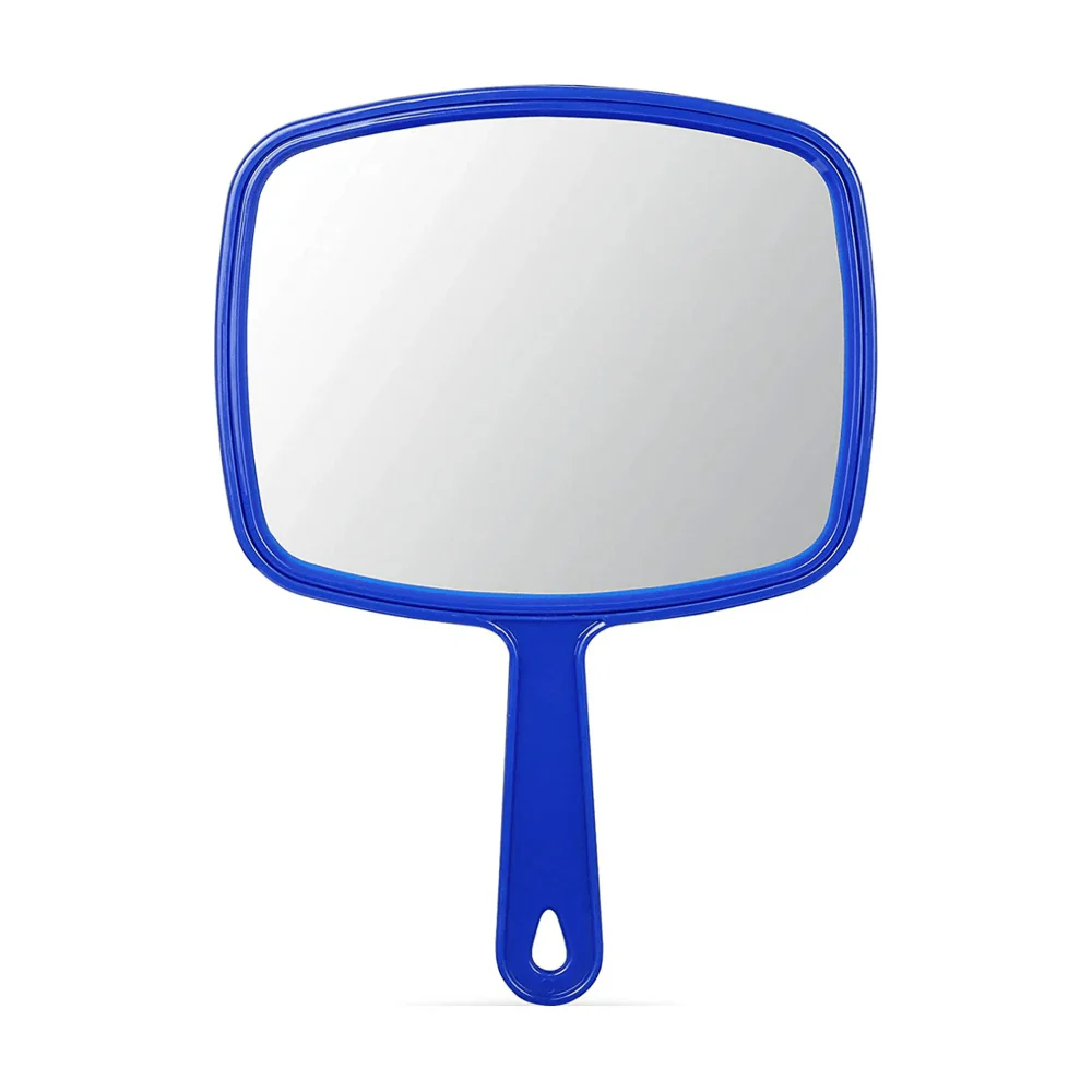 TV Hand Mirror – Medium Rectangular Styling Mirror with Handle