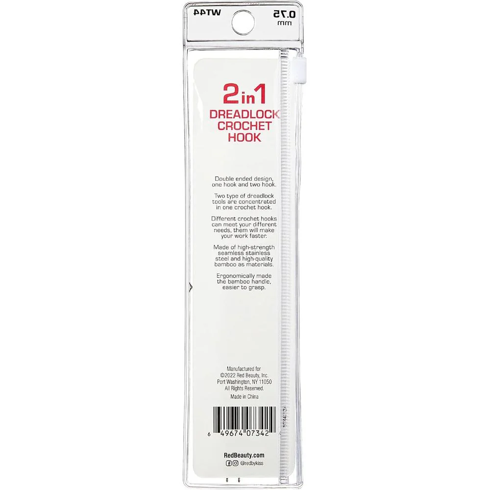 Red by Kiss 2-in-1 Crochet Hook β 0.75 mm - Image 2