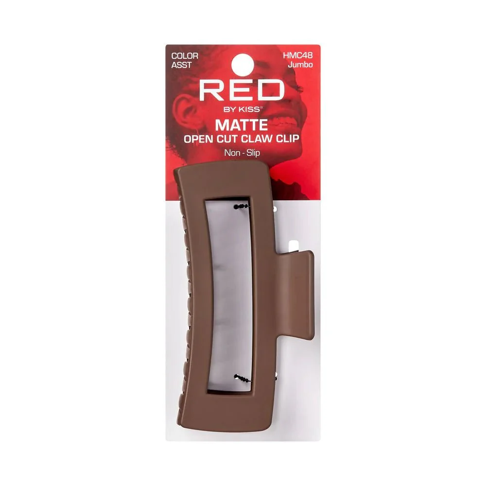 Red by Kiss Matte Open Cut Claw Clip – Jumbo