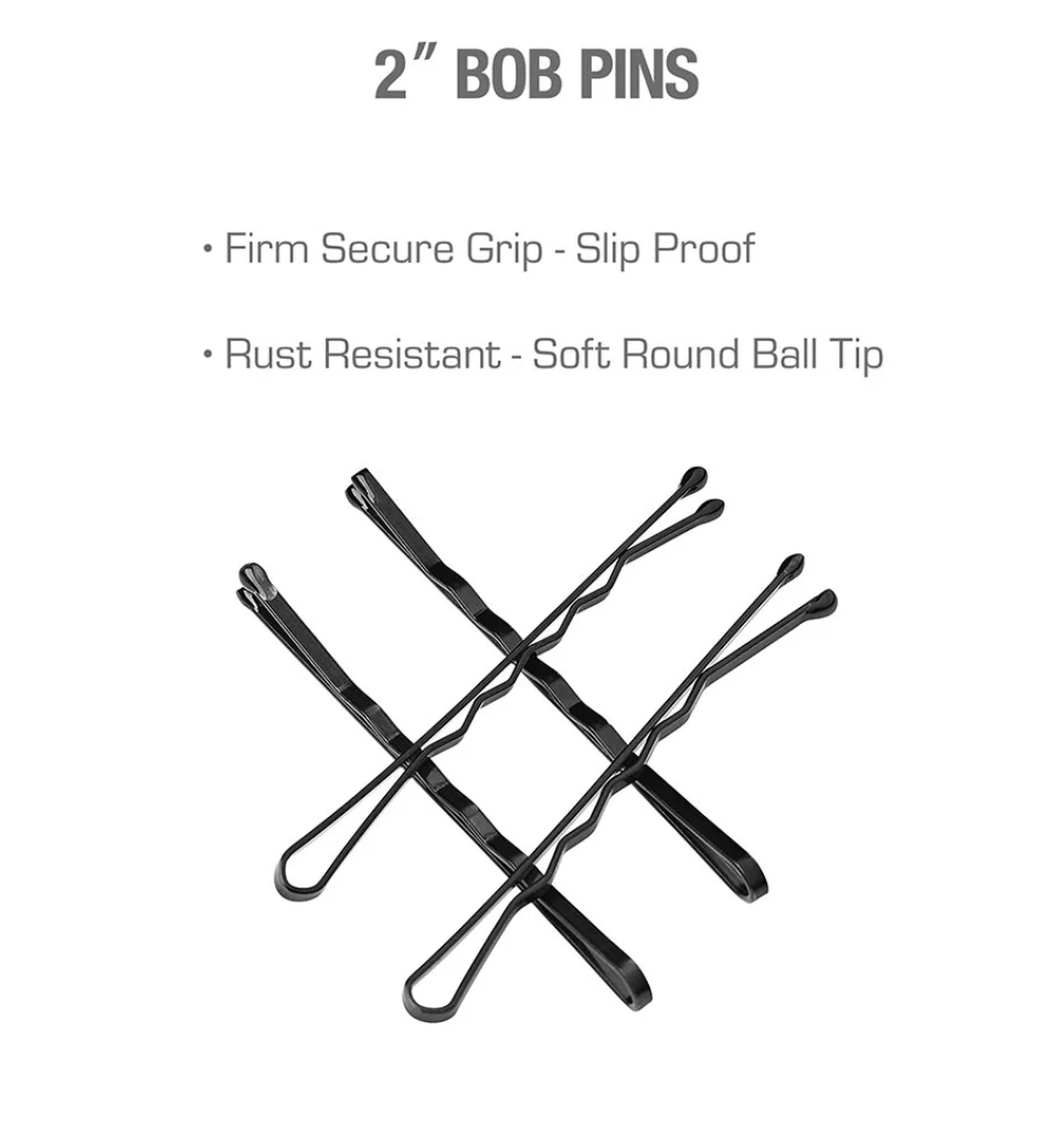 Red by Kiss 60 Pcs Bob Pins – 2" - Image 3