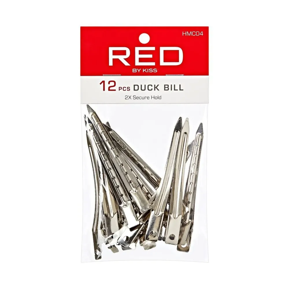 Red by Kiss 12 Pcs Duck Bill Clips – 2X Secure Hold