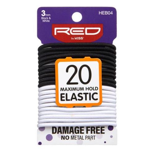 Red by Kiss Maximum Hold Elastic Hair Bands – 3mm - Image 2