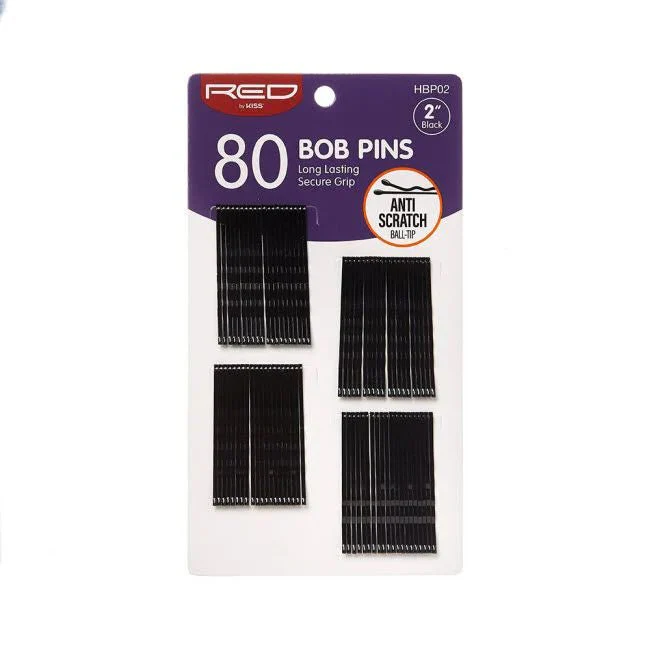 Red by Kiss 80 Pcs Bob Pins – 2"
