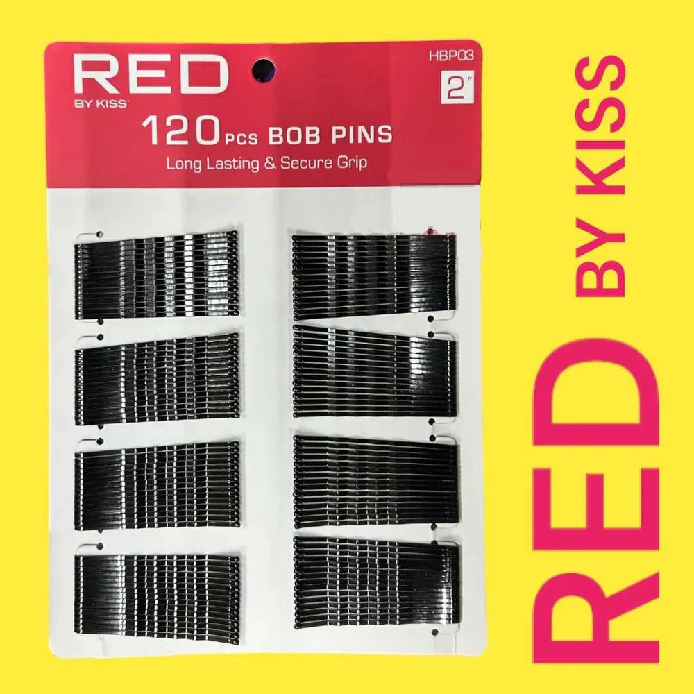 Red by Kiss 120 Pcs Bob Pins – 2" - Image 2
