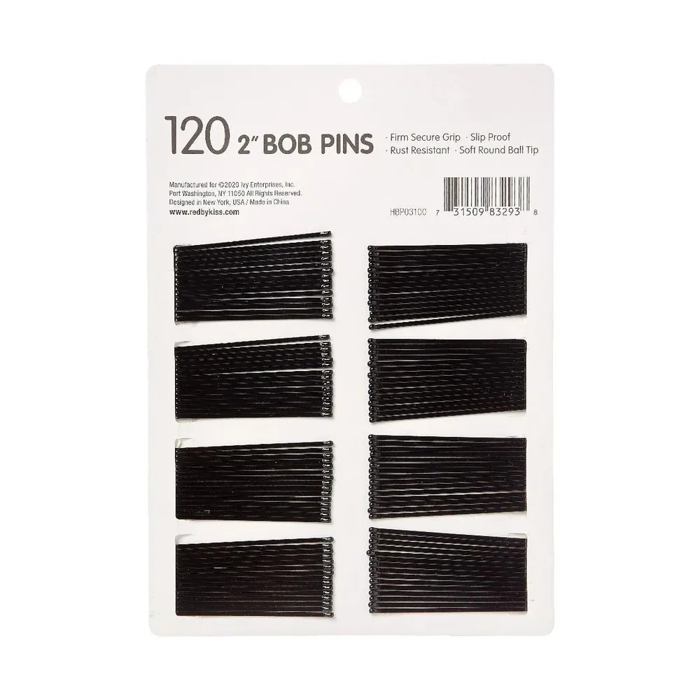 Red by Kiss 120 Pcs Bob Pins – 2" - Image 3